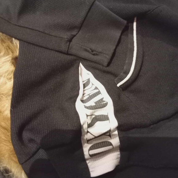 Vintage Y2K Oxygen Graphic Zip-Up Hoodie | Streetwear Athleisure with Thumbholes - Picture 12 of 15